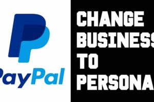 change paypal from business to personal